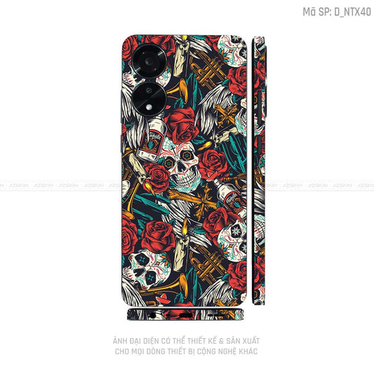 Miếng Dán Skin Điện Thoại OPPO A Series Hình Tattoo | D_NTX40