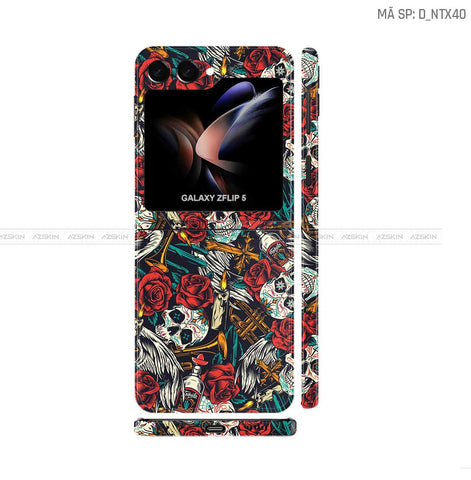 Dán Skin Galaxy Z Flip5 Hình Nghệ Thuật Xăm | D_NTX40