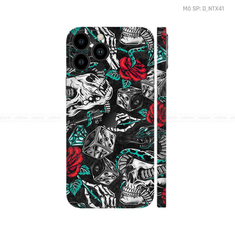 Dán Skin IPhone 14 Series Hình Nghệ Thuật Xăm | D_NTX41
