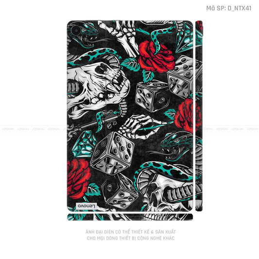 Dán Skin Máy Tính Bảng Lenovo Pad Series Hình Tattoo Pattern - Họa Tiết | D_NTX41