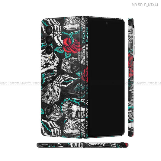Dán Skin Galaxy Z Fold3 Hình Họa Tiết Xăm | D_NTX41