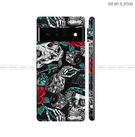 Dán Skin Google Pixel 6 Series Hình Nghệ Thuật Xăm | D_NTX41
