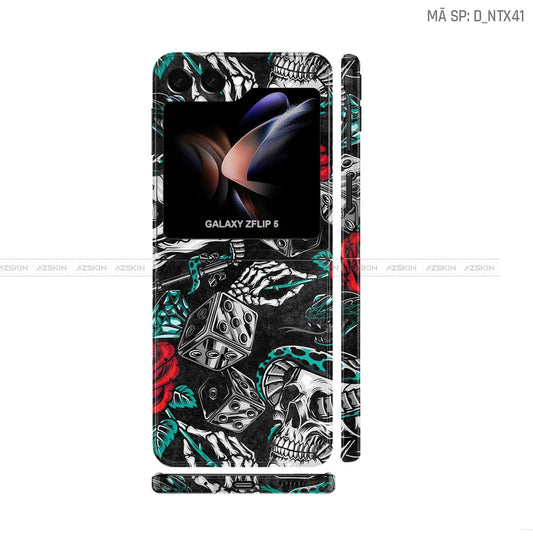 Dán Skin Galaxy Z Flip 7 Hình Nghệ Thuật Xăm | D_NTX41