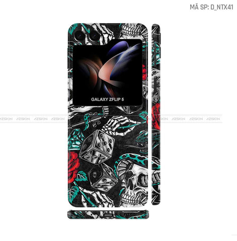 Dán Skin Galaxy Z Flip5 Hình Nghệ Thuật Xăm | D_NTX41