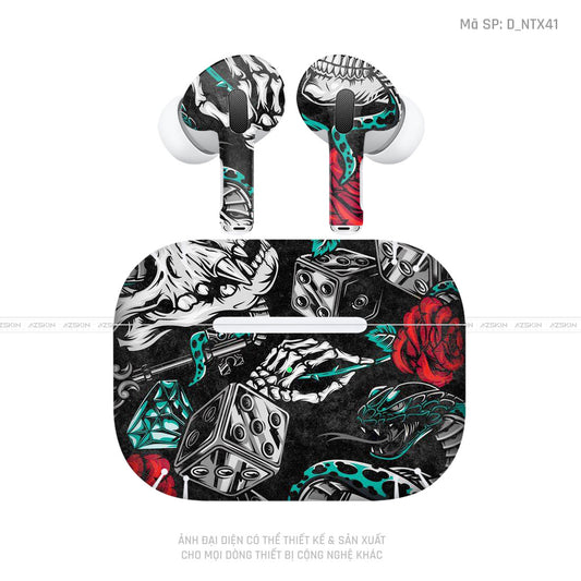 Dán Skin Tai Nghe Airpod 3 Hình Họa Tiết Xăm | D_NTX41