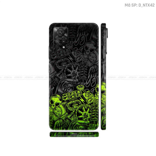 Dán Skin Xiaomi Redmi Note 11 Series Hình Tattoo | D_NTX42