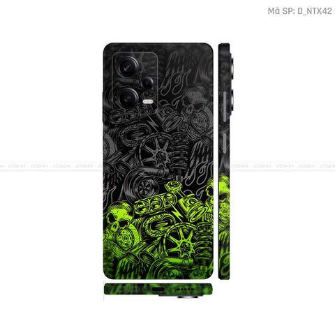Dán Skin Xiaomi Redmi Note 12 Series Hình Tattoo | D_NTX42