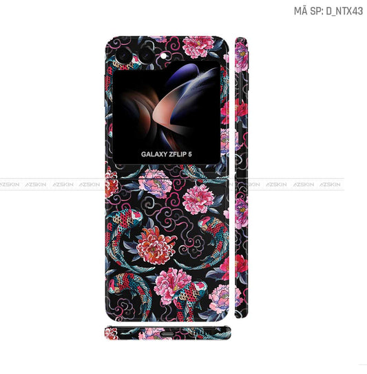 Dán Skin Galaxy Z Flip 7 Hình Nghệ Thuật Xăm | D_NTX43