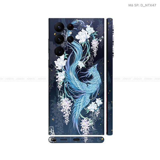 Dán Skin Galaxy S22 Series Hình Hạc - Phượng | D_NTX47