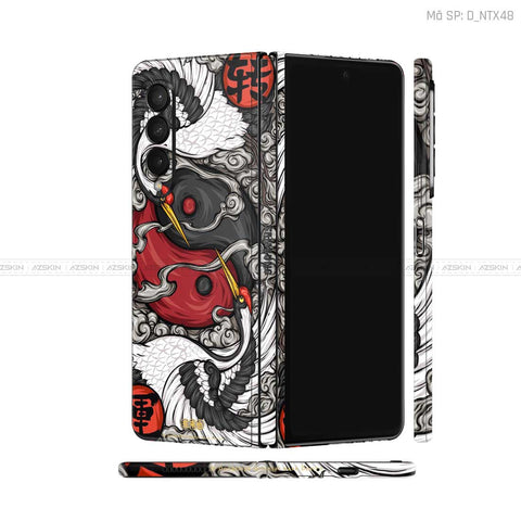Dán Skin Galaxy Z Fold3 Hình Hạc | D_NTX48