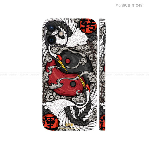 Dán Skin IPhone 12 Series Hình Hạc | D_NTX48