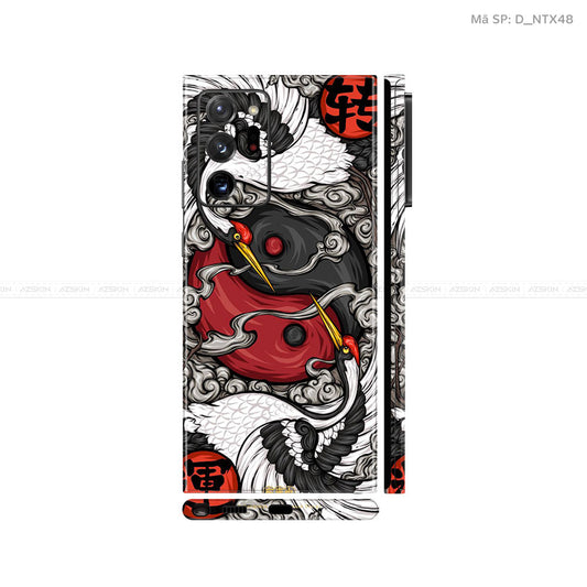 Dán Skin Galaxy Note 20 Series Hình Nghệ Thuật Xăm Hạc - Phượng | D_NTX48