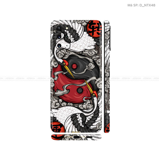 Dán Skin Galaxy S20 Series Hình Nghệ Thuật Xăm Hạc - Phượng | D_NTX48