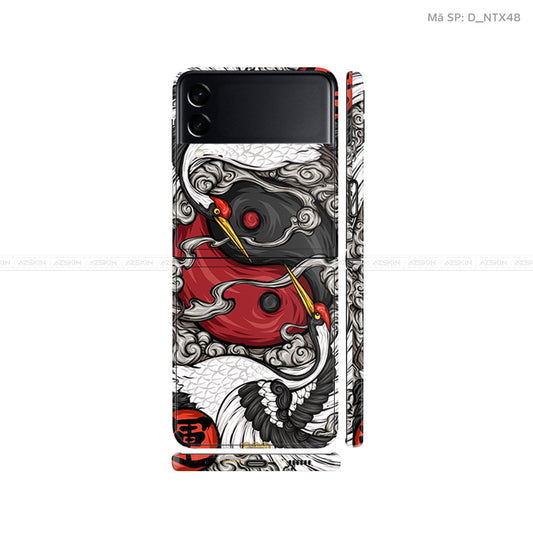 Dán Skin Galaxy Zflip3 Hình Hạc | D_NTX48
