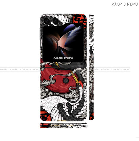Dán Skin Galaxy Z Flip5 Hình Hạc | D_NTX48