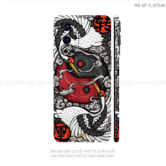 Dán Skin Oneplus 8/9 Series Hình Hạc | D_NTX48