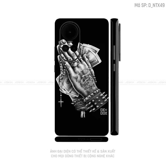 Dán Skin Điện Thoại OPPO Reno Series Hình Nghệ Thuật Xăm | D_NTX49