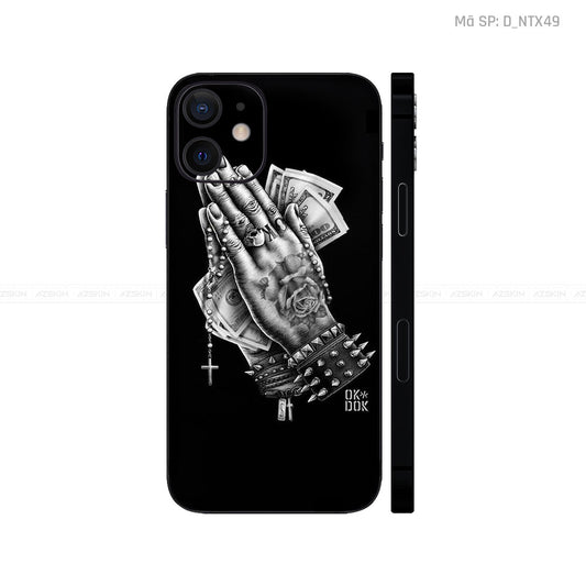 Dán Skin IPhone 12 Series Hình Xăm Bàn Tay | D_NTX49