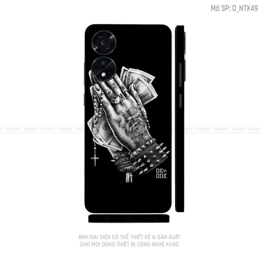 Miếng Dán Skin Điện Thoại OPPO A Series Hình Tattoo | D_NTX49