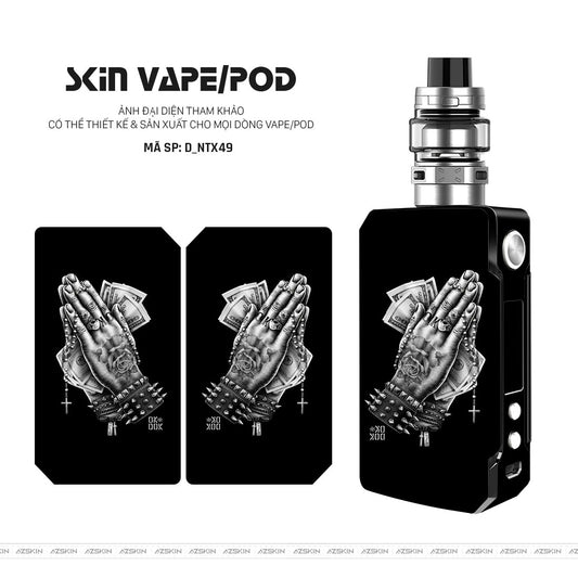 Dán Skin Vape Hình Bàn Tay | D_NTX49