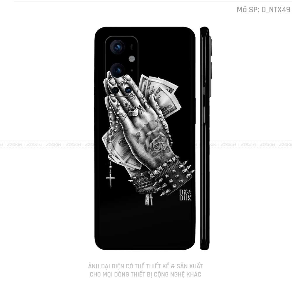 Dán Skin Oneplus 8/9 Series Hình Bàn Tay | D_NTX49