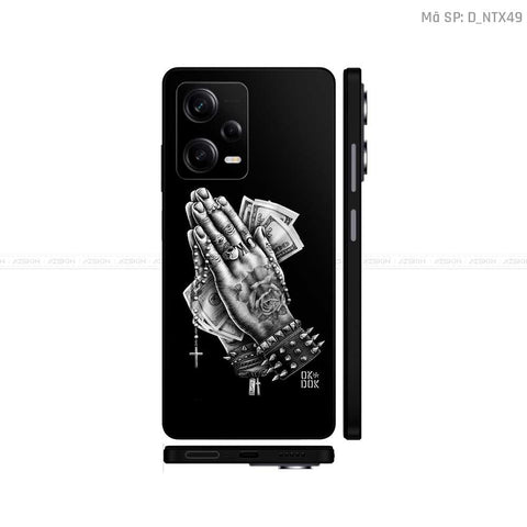 Dán Skin Xiaomi Redmi Note 12 Series Hình Tattoo | D_NTX49
