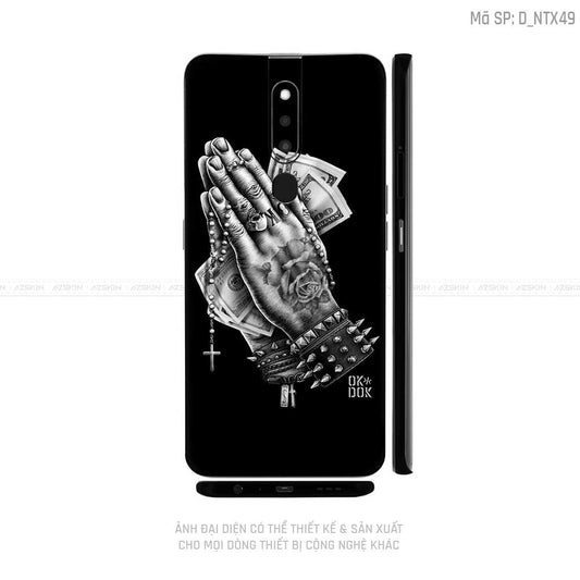 Miếng Dán Skin Điện Thoại OPPO F Series Hình Nghệ Thuật Xăm | D_NTX49