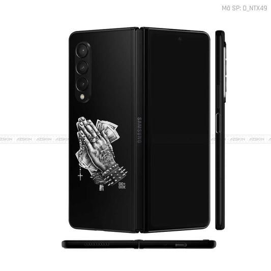 Dán Skin Galaxy Z Fold3 Hình Bàn Tay | D_NTX49