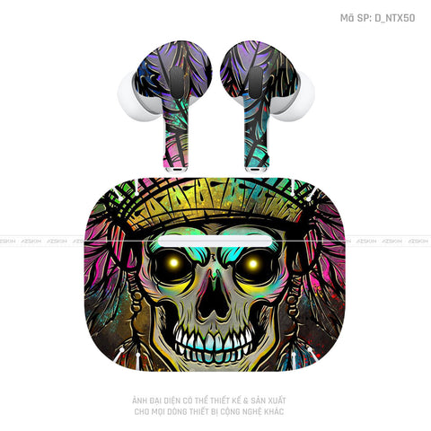 Dán Skin Tai Nghe Airpod 3 Hình Đầu Lâu | D_NTX50