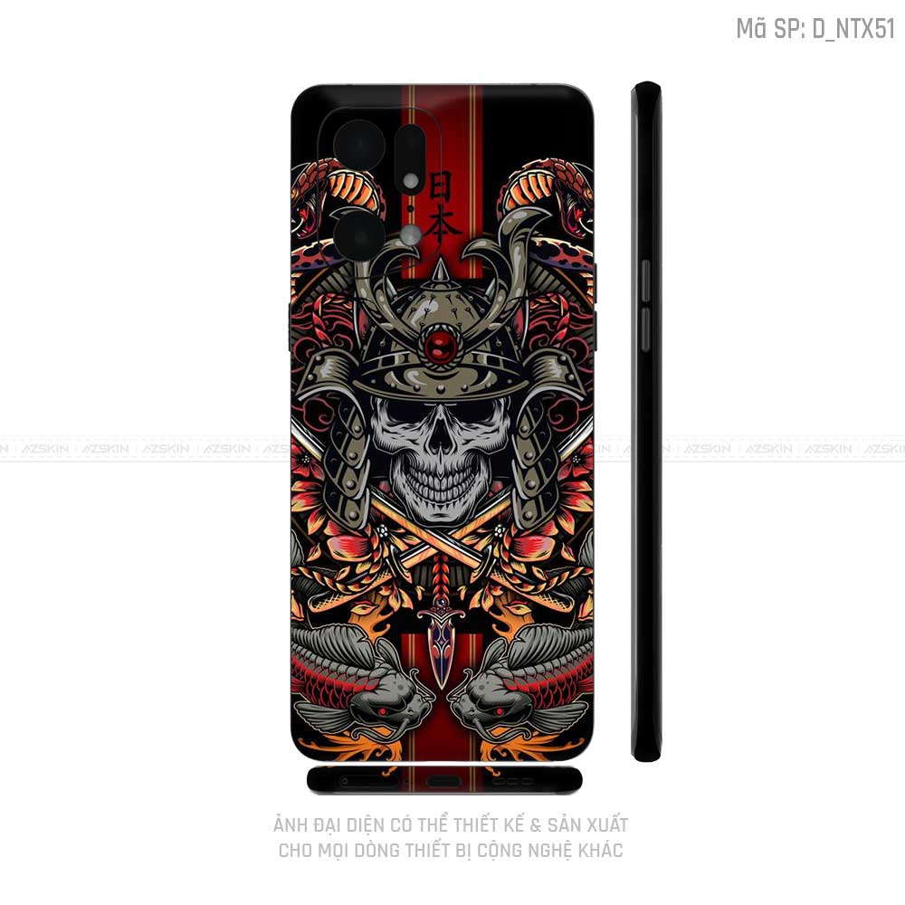 Miếng Dán Skin Điện Thoại OPPO Find X Series Hình Tattoo | D_NTX51