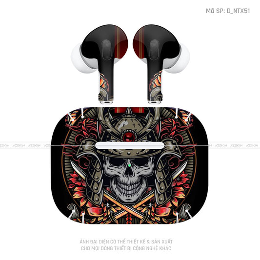 Dán Skin Tai Nghe Airpod 3 Hình Đầu Lâu | D_NTX51