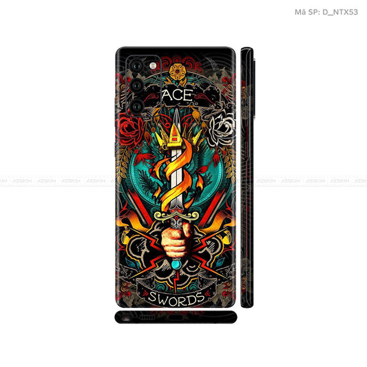 Dán Skin Galaxy Note 20 Series Hình Nghệ Thuật Xăm | D_NTX53