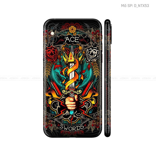 Dán Skin IPhone X Series Hình Nghệ Thuật Xăm | D_NTX53