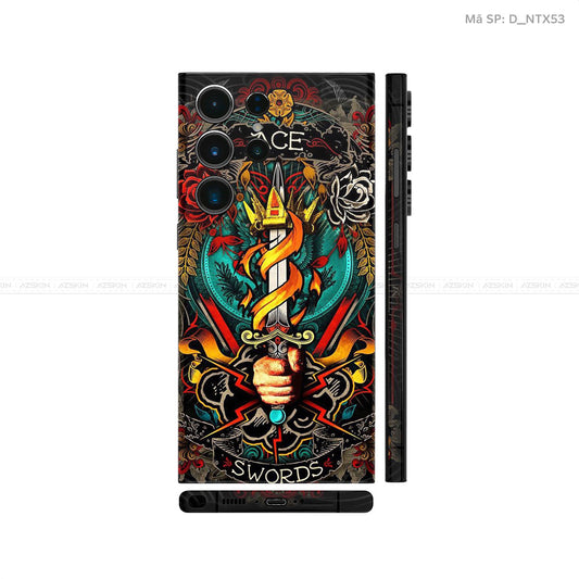 Dán Skin Galaxy S23 Series Hình Xăm | D_NTX53
