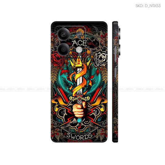 Dán Skin Điện Thoại Xiaomi Redmi 13 Series Hình Nghệ Thuật Xăm | D_NTX53