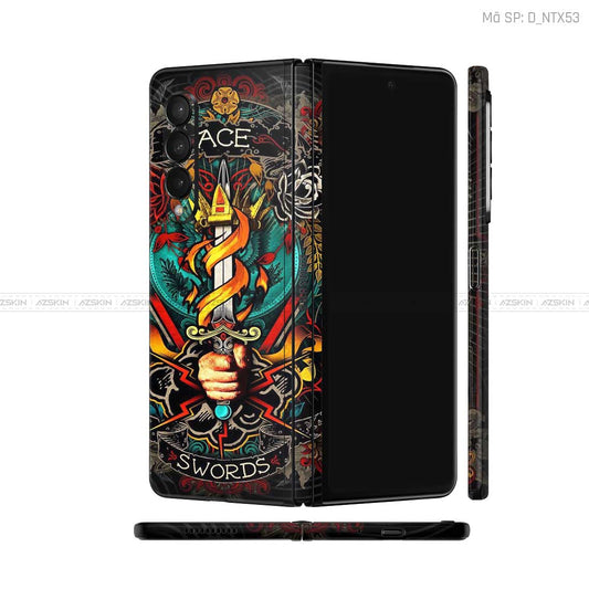 Dán Skin Galaxy Z Fold4 Hình Xăm | D_NTX53