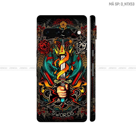 Dán Skin Google Pixel 8 Series Hình Nghệ Thuật Xăm | D_NTX53