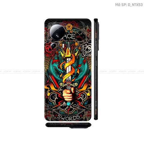 Dán Skin Xiaomi 13 Series Hình Tattoo | D_NTX53