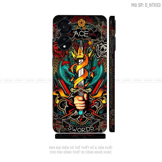 Miếng Dán Skin Điện Thoại OPPO A Series Hình Tattoo | D_NTX53