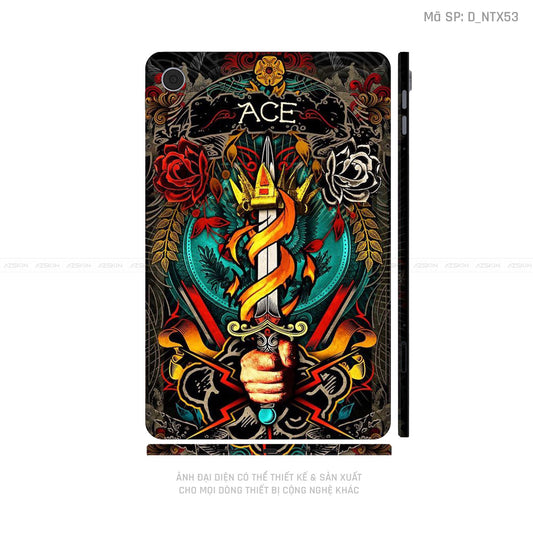 Dán Skin Máy Tính Bảng Oppo Pad Series Hình Tattoo | D_NTX53