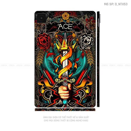 Dán Skin Máy Tính Bảng Xiaomi Mipad Hình Nghệ Thuật Xăm | D_NTX53
