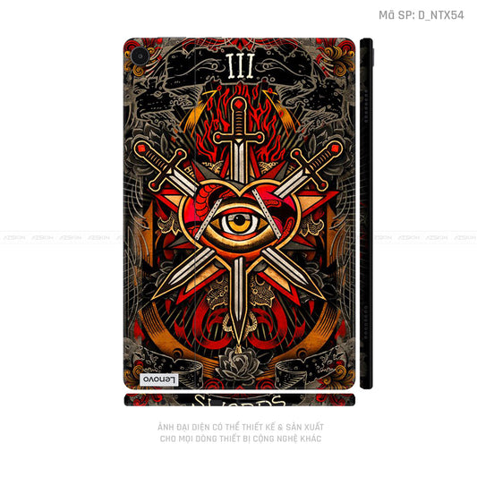 Dán Skin Máy Tính Bảng Lenovo Pad Series Hình Tattoo | D_NTX54