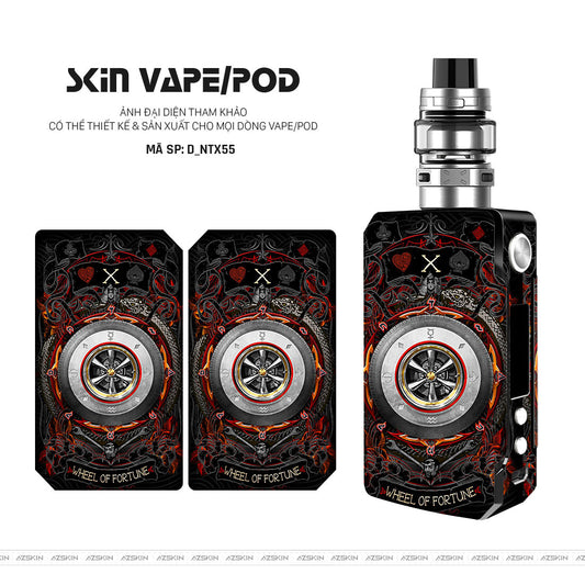 Dán Skin Vape Hình Nghệ Thuật Xăm | D_NTX55