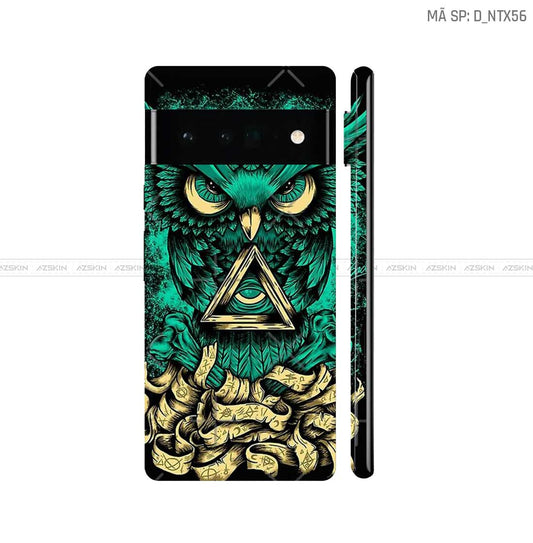 Dán Skin Google Pixel 6 Series Hình Nghệ Thuật Xăm | D_NTX56