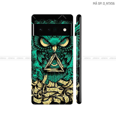 Dán Skin Google Pixel 6 Series Hình Nghệ Thuật Xăm | D_NTX56