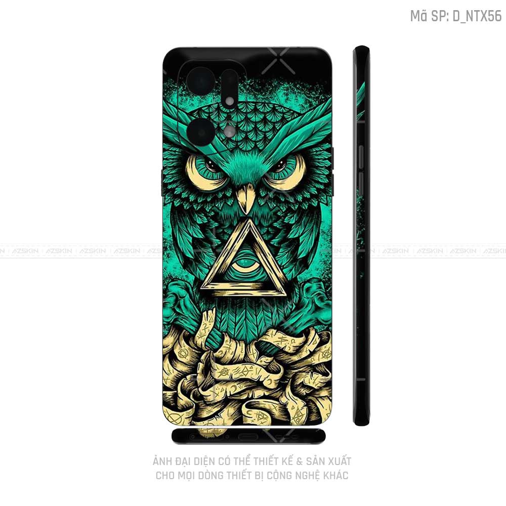 Miếng Dán Skin Điện Thoại OPPO Find X Series Hình Tattoo | D_NTX56