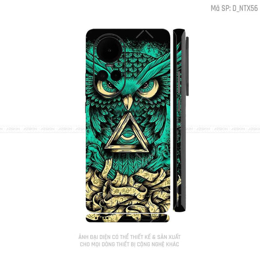 Dán Skin Điện Thoại OPPO Reno Series Hình Nghệ Thuật Xăm | D_NTX56