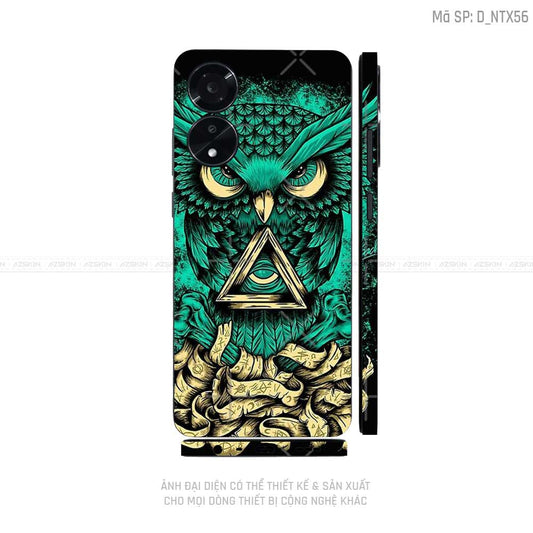 Miếng Dán Skin Điện Thoại OPPO A Series Hình Tattoo | D_NTX56
