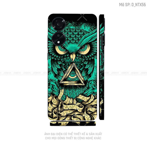 Miếng Dán Skin Điện Thoại OPPO A Series Hình Tattoo | D_NTX56