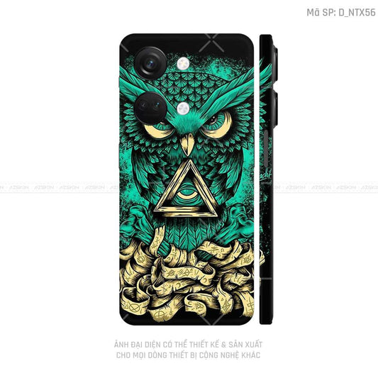 Dán Skin Oneplus Nord Series Hình Cú Mèo | D_NTX56